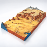 Features of the Dry Desert 3D Model